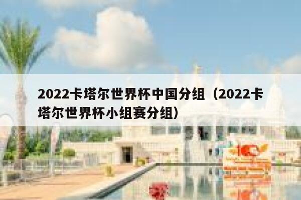 2022卡塔尔世界杯中国分组（2022卡塔尔世界杯小组赛分组） 第1张